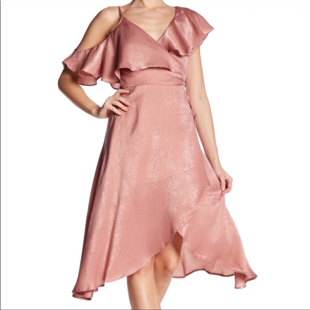 The Room by Arc & Co Ruffle Wrap Dress